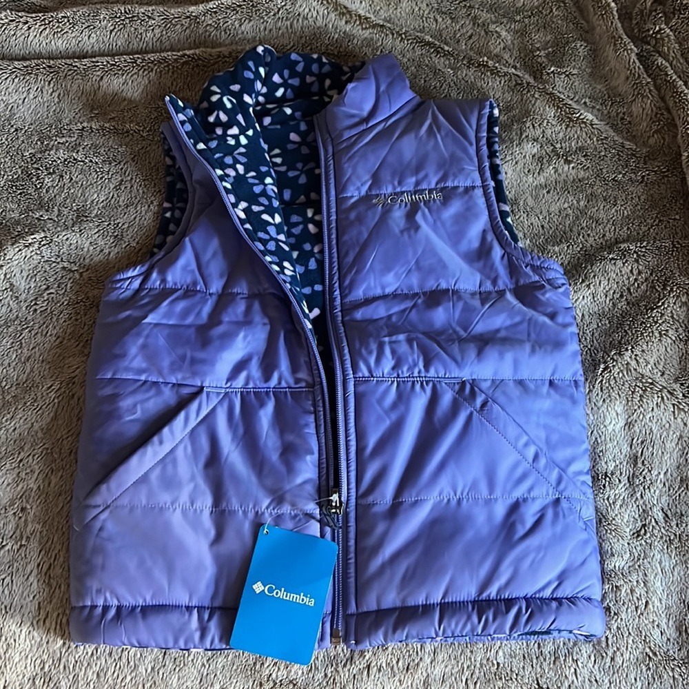 Colombia youth small ice chips reversible vest